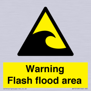 Warning Flash flood area